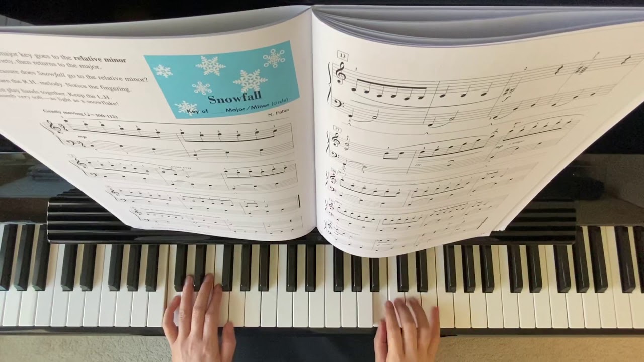 “ Snowfall” Piano Adventure Lesson Book Level 3B
