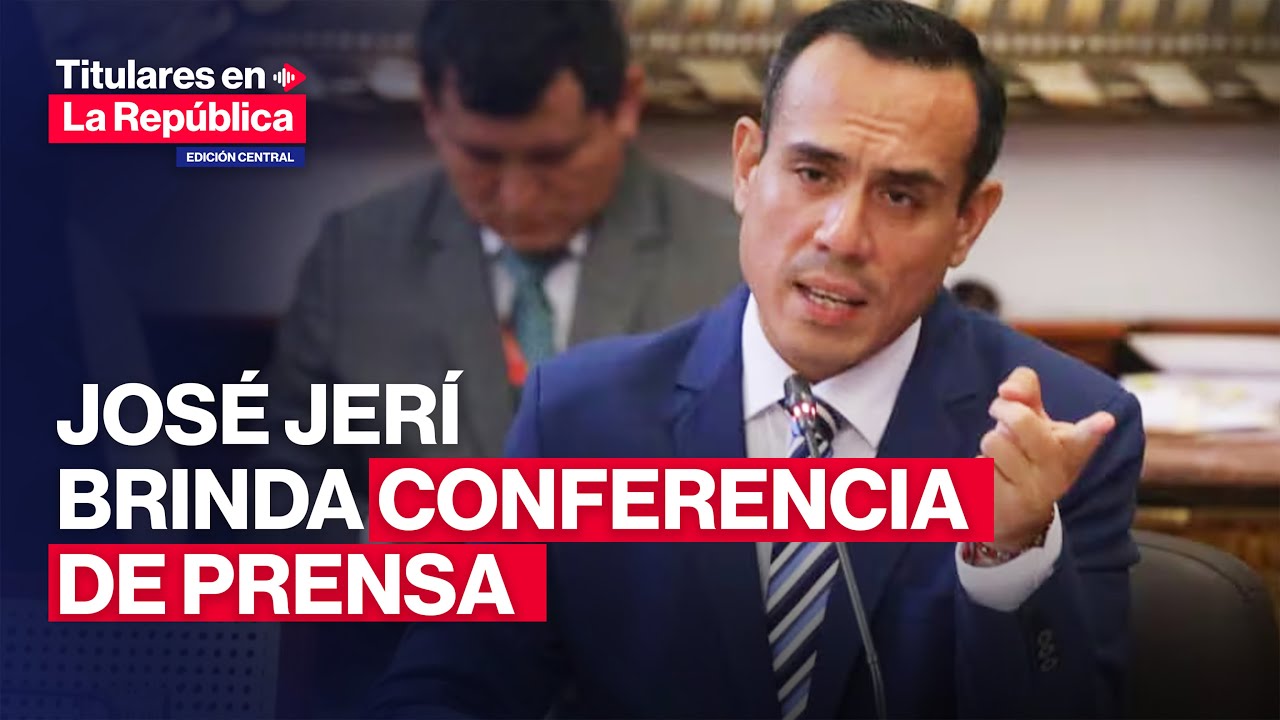🔴 JOSÉ JERÍ EN VIVO: presidente respondió a la prensa desde Palacio de Gobierno | #TLR
