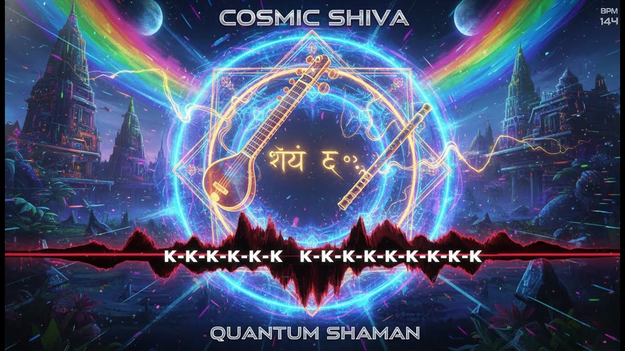 Cosmic Shiva • Quantum Shaman | Indian Psytrance 145 BPM | Sitar & Flute Infusion