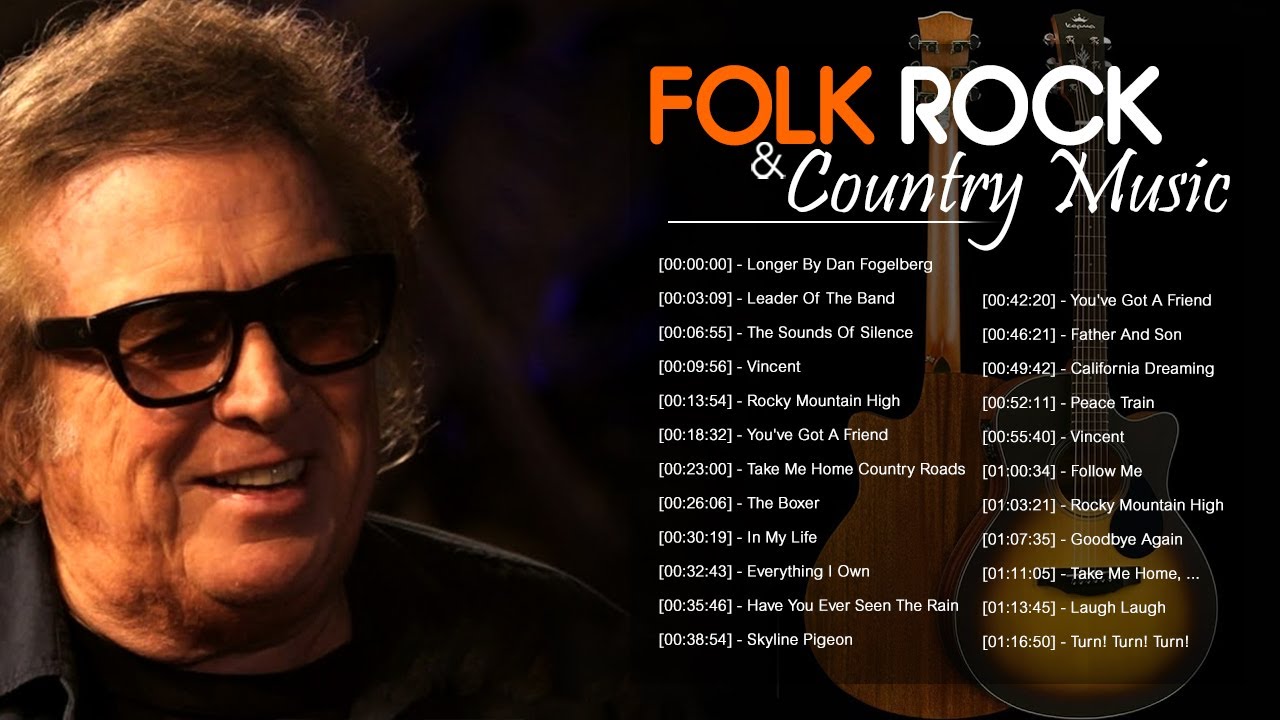 DonMclean, John Denver, Cat Stevens, James Taylor, Jim Croce - FOLK COUNTRY SONGS