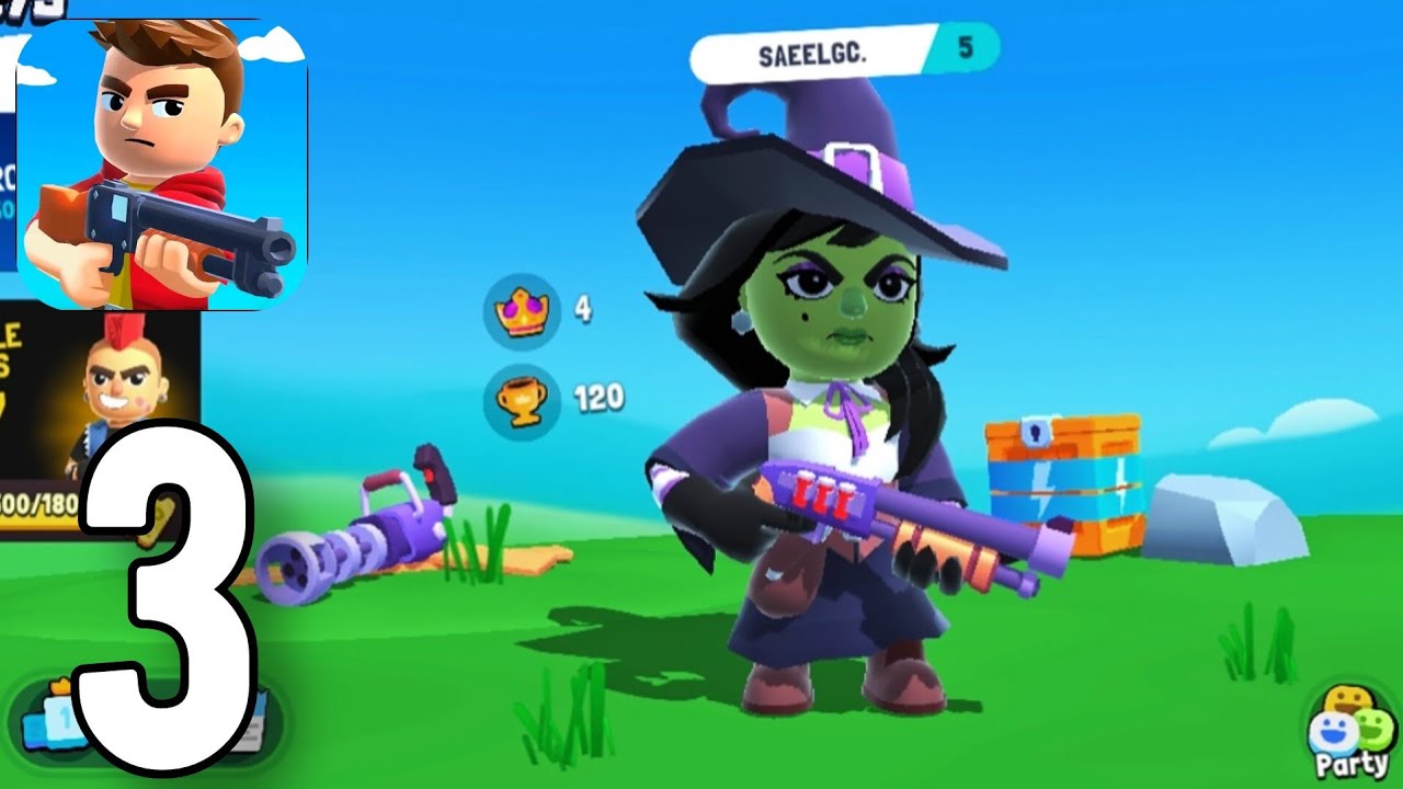 Battle Guys - Gameplay Walkthrough Part 3 - Witch & Duo Royale Win (ios,Android)