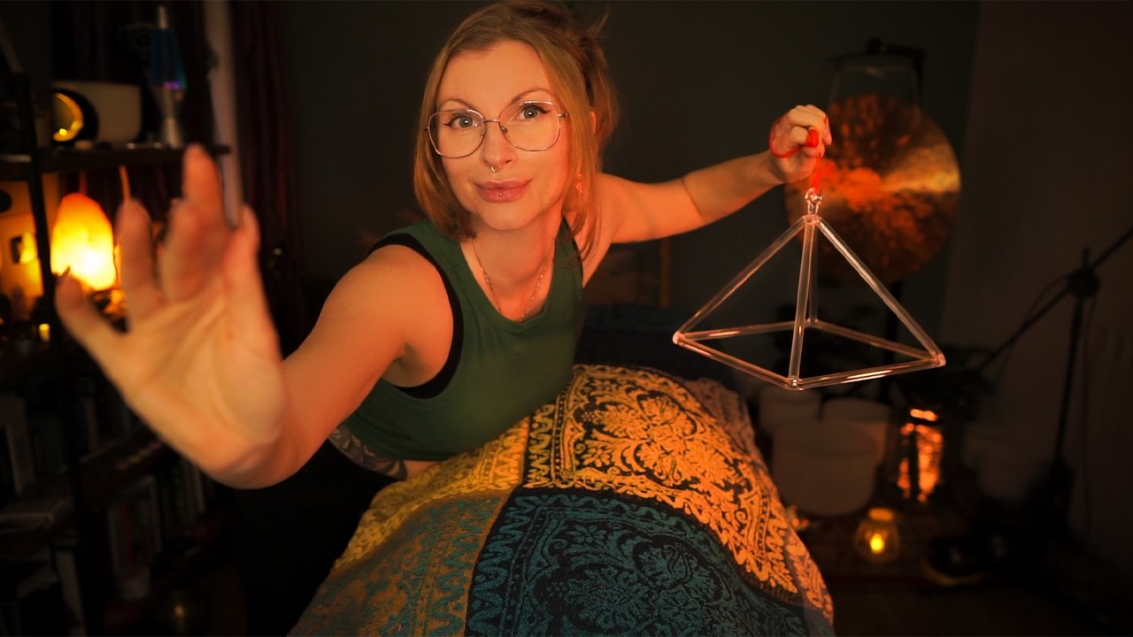ASMR Healing Frequencies Reiki Energy Cleansing  POV , Laying down