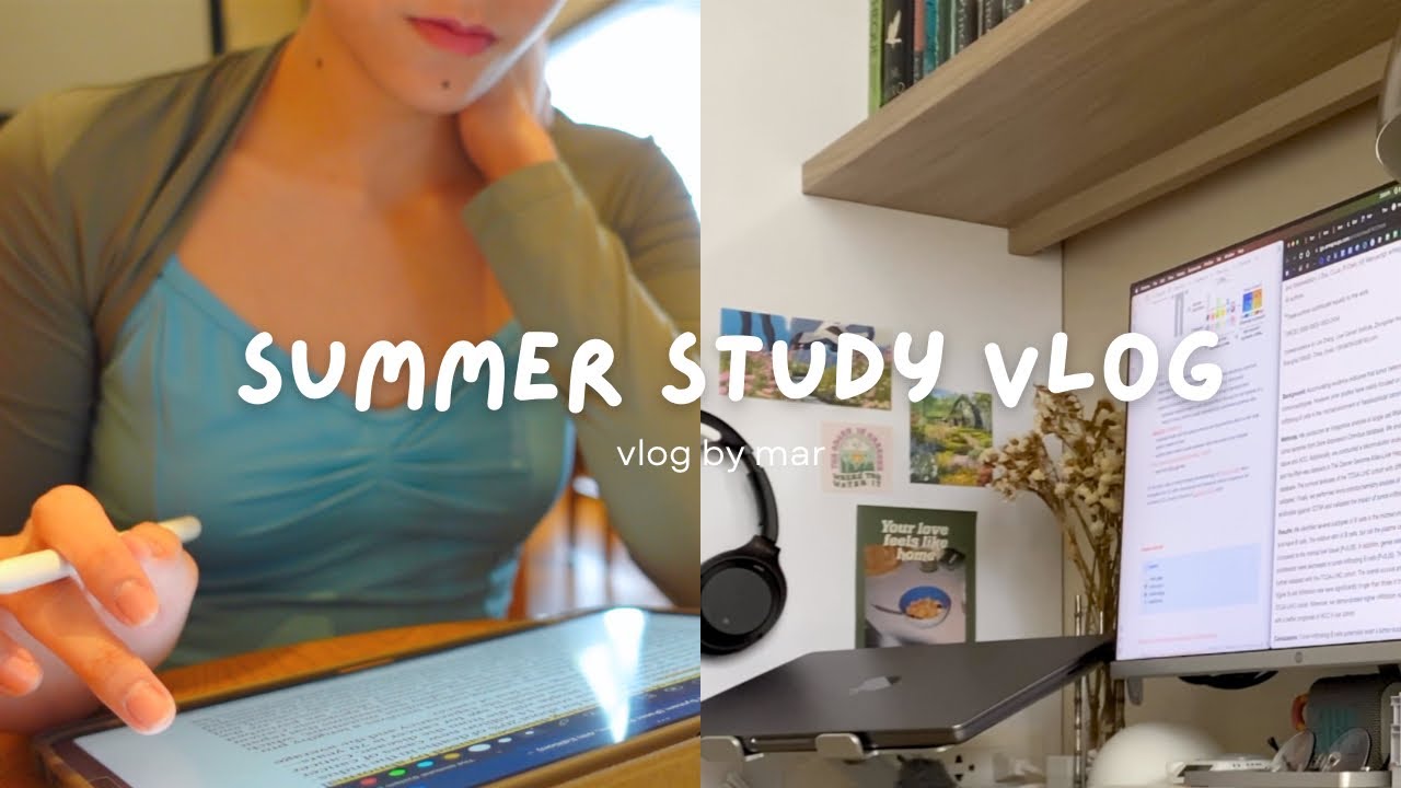 productive summer days ♡₊˚ 🦢  thesis work, cafe study sesh, ballet classes, going to the gym!