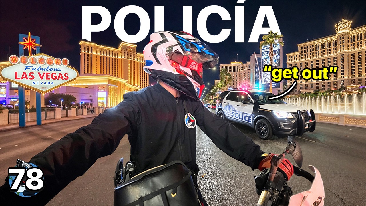 La POLICIA me echa de LAS VEGAS | Vuelta al Mundo en Moto | EP 78