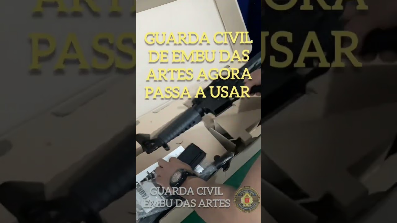 GUARDA CIVIL MUNICIPAL DE EMBU DAS ARTES/SP EQUIPADA COM 5,56