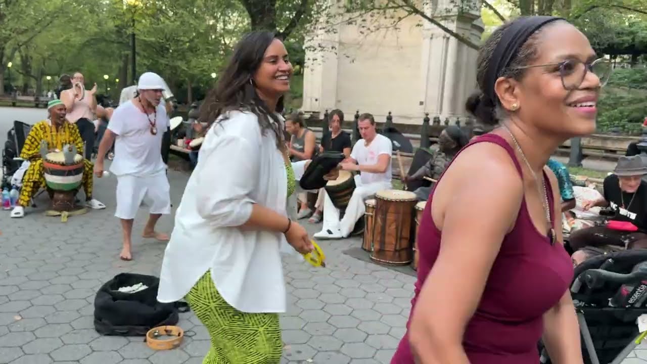 Sundae Sermon Skate in Central Park & drummers 2 - Manhattan NYC September 28, 2025