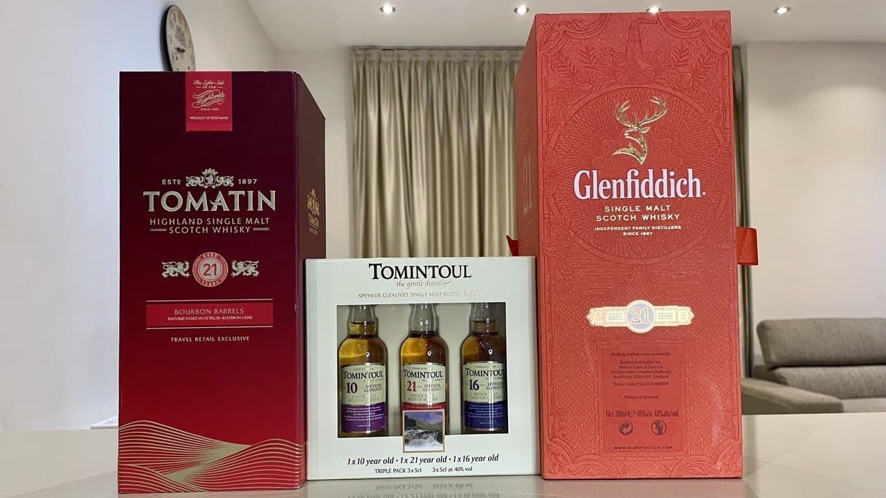 Какой премиум виски выбрать: Glenfiddich 21 - Tomatin 21 - Tomintoul 21?