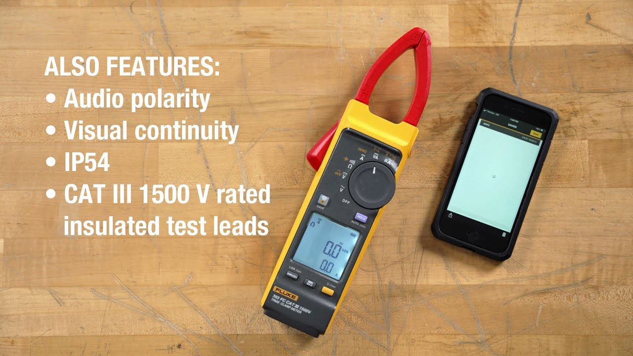 Fluke 393 FC 1500 V Clamp Meter | Features And Functions