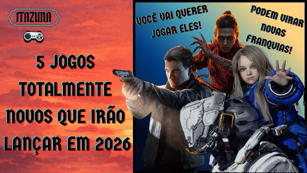 5 Novos títulos jogos que LANÇARÃO em 2026