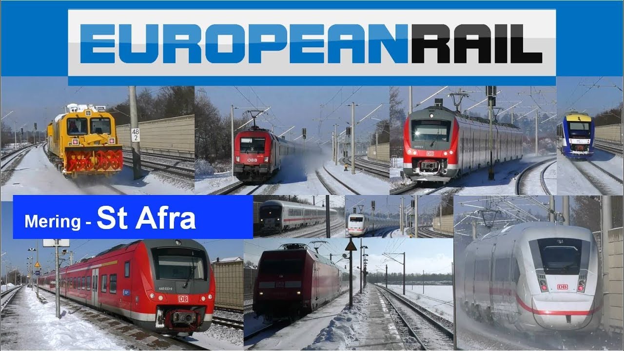 #M&uuml;nchen2019 Deutsche Bahn, OBB, Bayerische Regiobahn Trains - Bahnhof Mering - St Afra