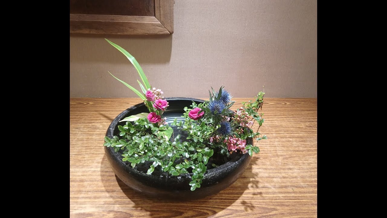 中華花藝，盤花 190720