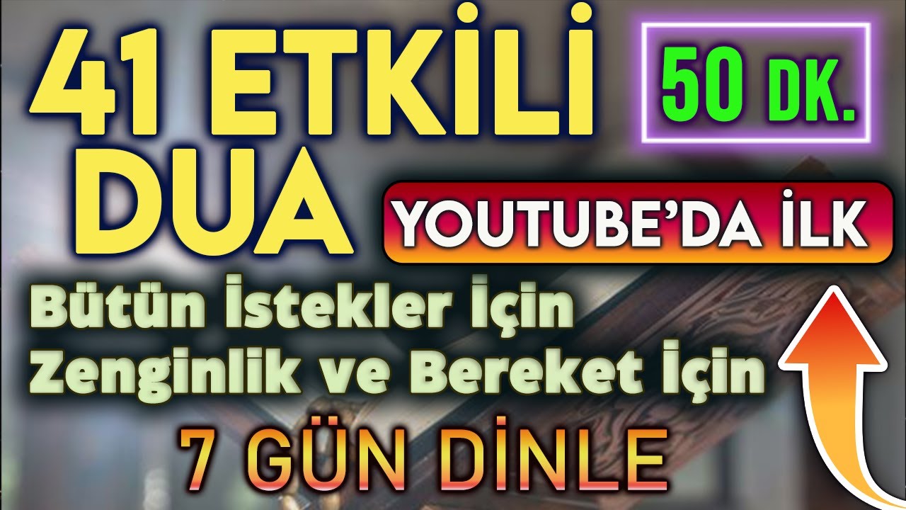 BÜTÜN İSTEKLER İÇİN 41 DUA DİNLE  Dua Vakti