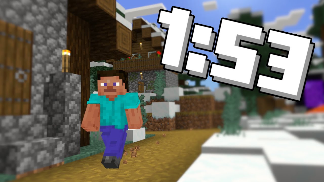 Minecraft Bedrock Speedrun in 