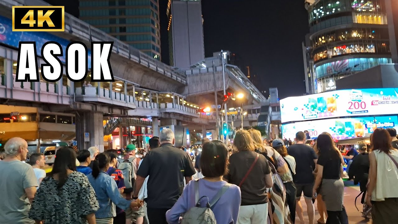 สี่แยกอโศกตอนกลางคืนสวยงามกว่าที่คิด | Asoke Night Vibes 4K