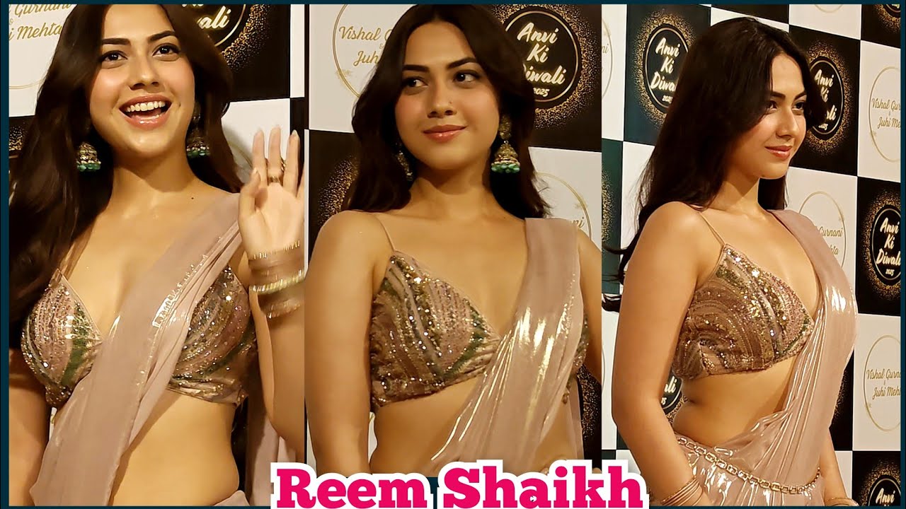 Reem Sameer Shaikh Slaying in Golden Saree For Ankita Lokhande Vicky Jain Diwali Party | Anvi Ki Di