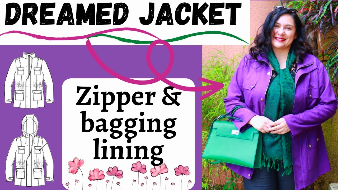 DREAMED JACKET! Golden princess seams. Winterthur jacket (Itch to Stitch). Zipper, & 