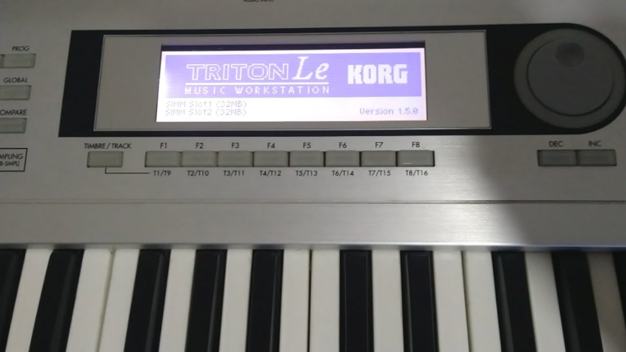 Korg Tritón Le / TR, carga de Samples KMP y convertir en KSC