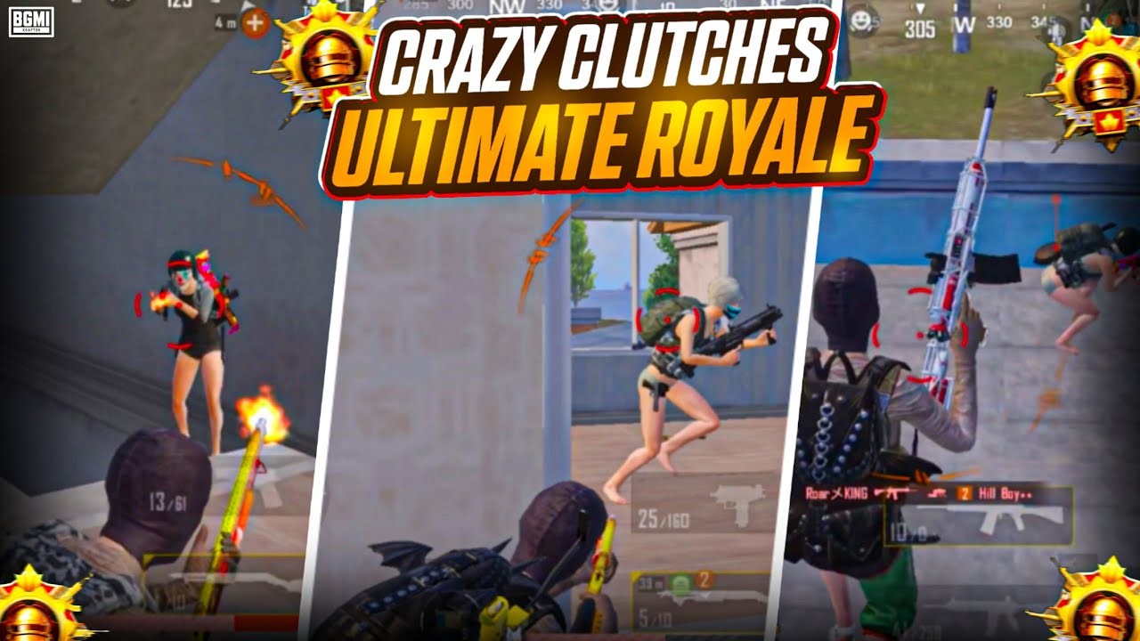 CRAZY 1v4 CLUTCHES ULTIMATE ROYALE | 120 FPS | BGMI
