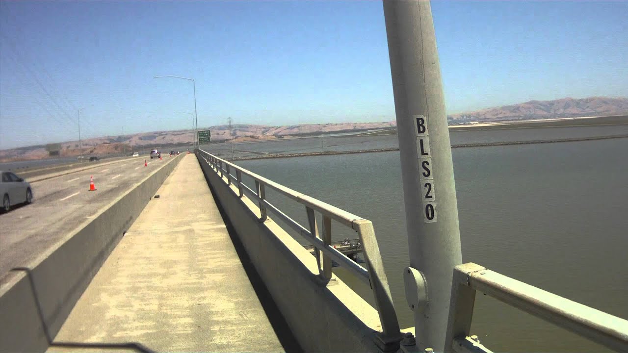 Dumbarton Bridge Cycle Path Menlo Park to Fremont