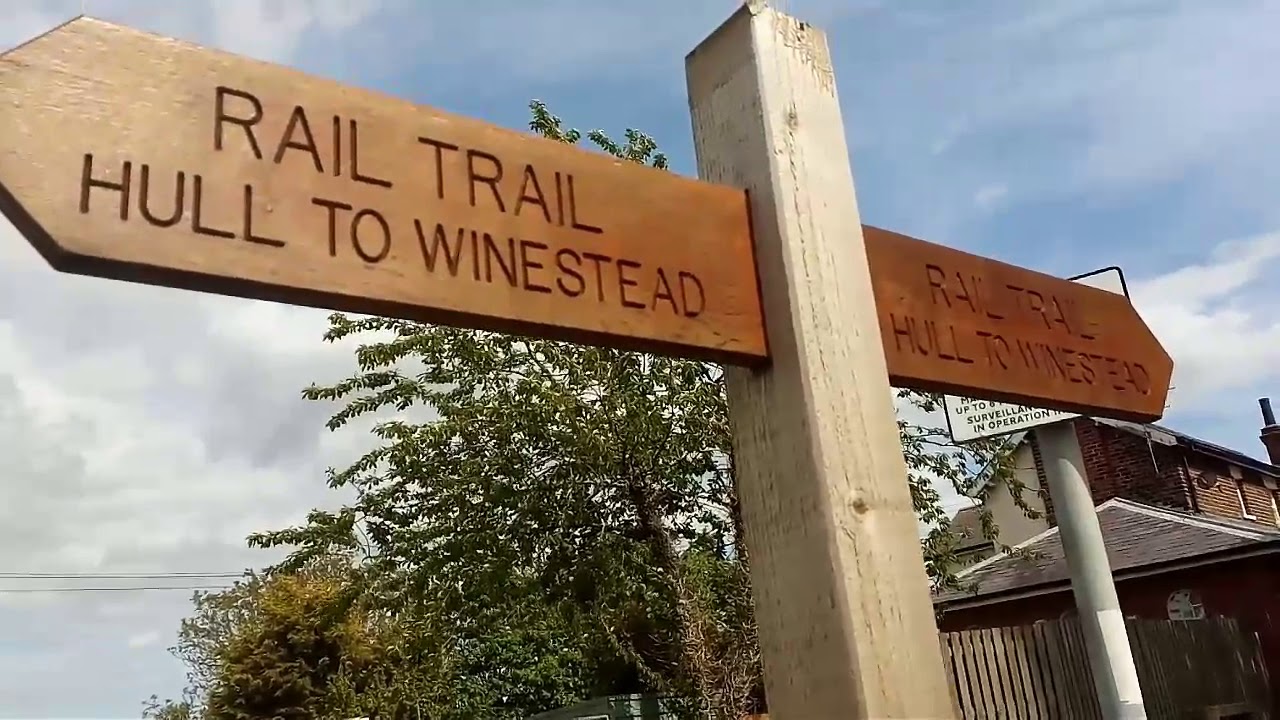 Bicycle from Hull to Withernsea Rail Trail from Hull to Withernsea
