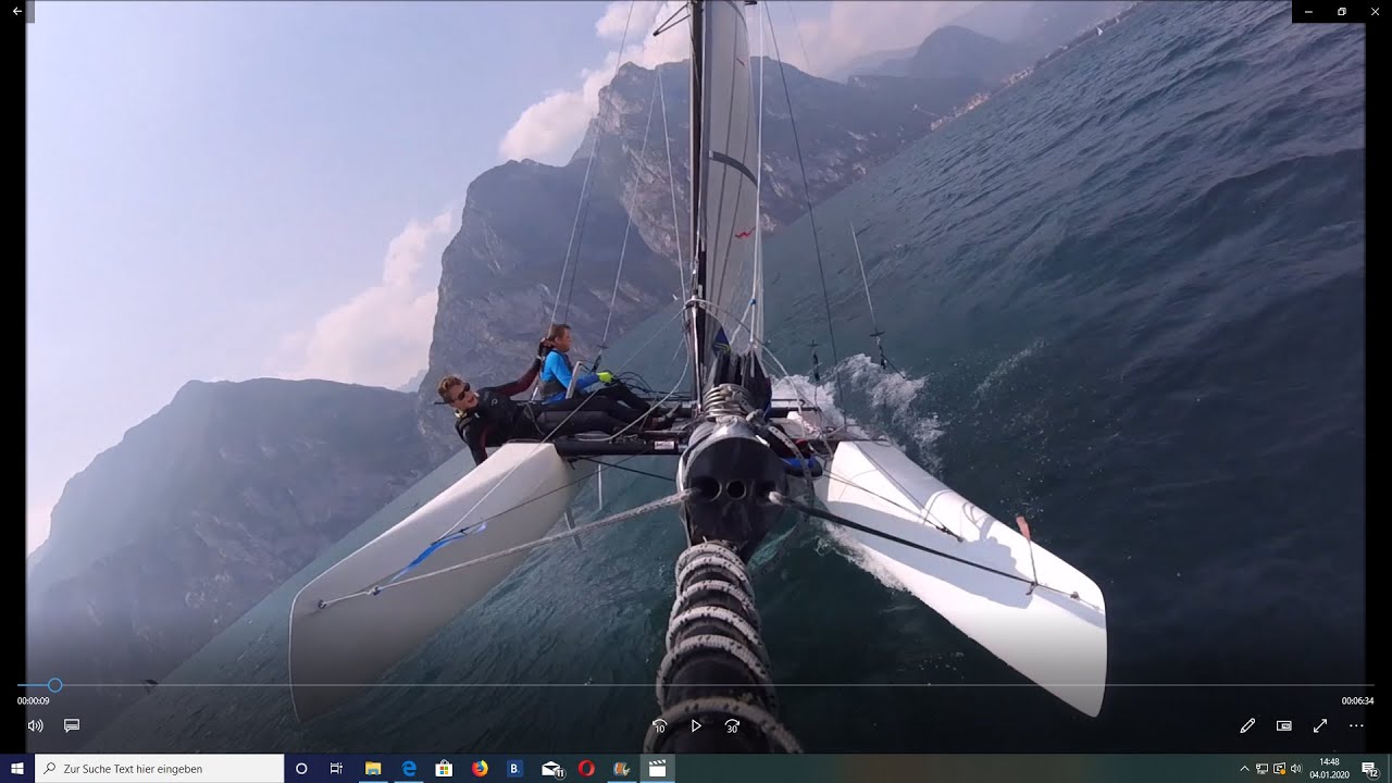 Nacra F16 C-Foiler segeln am Gardasee 2019 Circolo Vela Arco