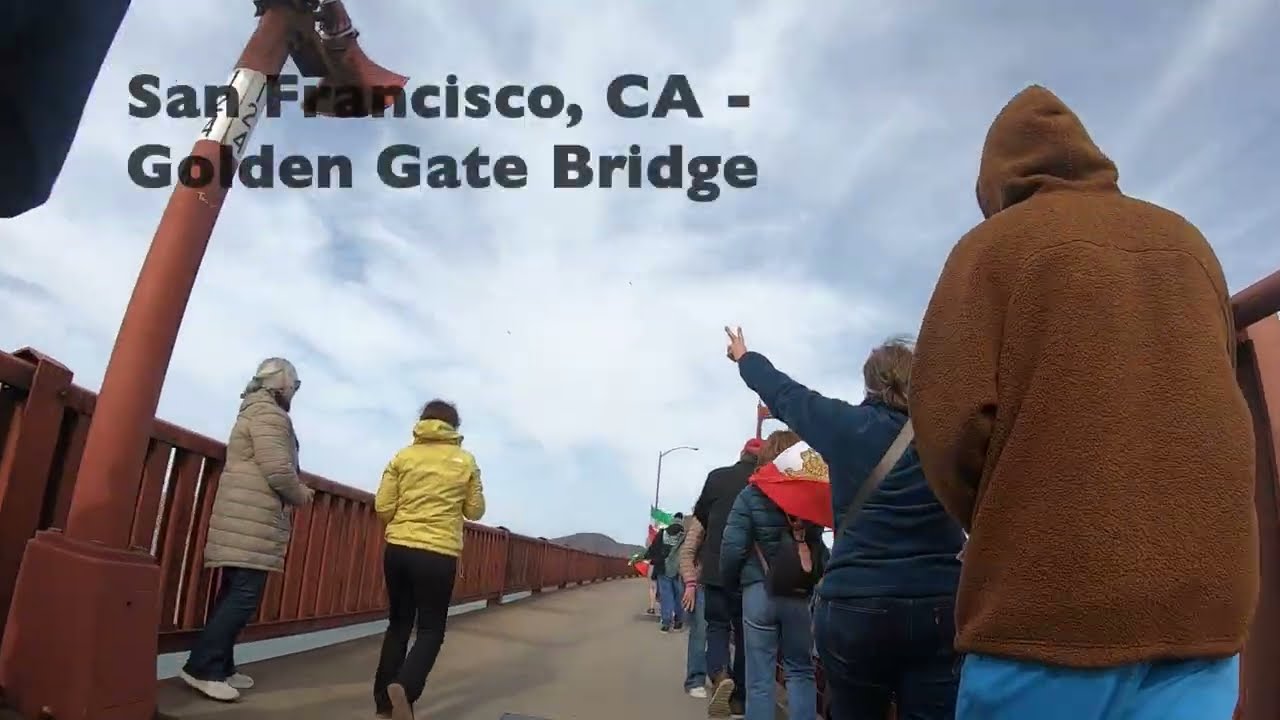 Iran Protest on Golden Gate Bridge