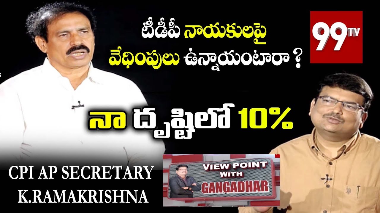 Political Interview With CPI Leader Ramakrishna | View Point with Gangadhar | 99TV Telugu