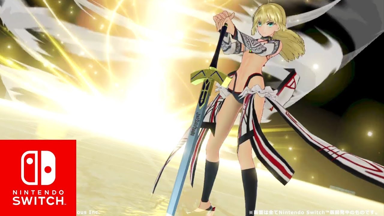 Fate Extella Link 'Altria Pendragon' Trailer Nintendo Switch HD