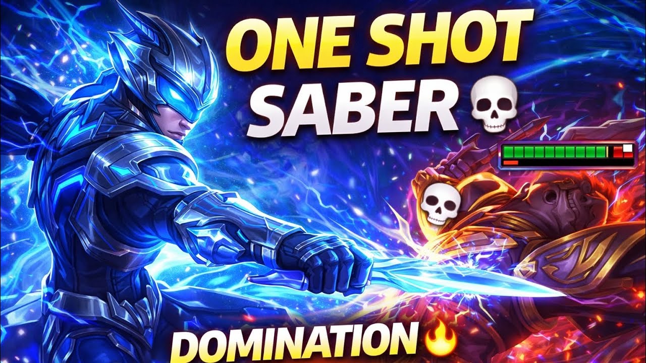 Enemy Didn’t Survive 2 Seconds 😭 SABER INSANE GAMEPLAY @MobileLegends5v5MOBA #mlbbclips #mlbb #moba 