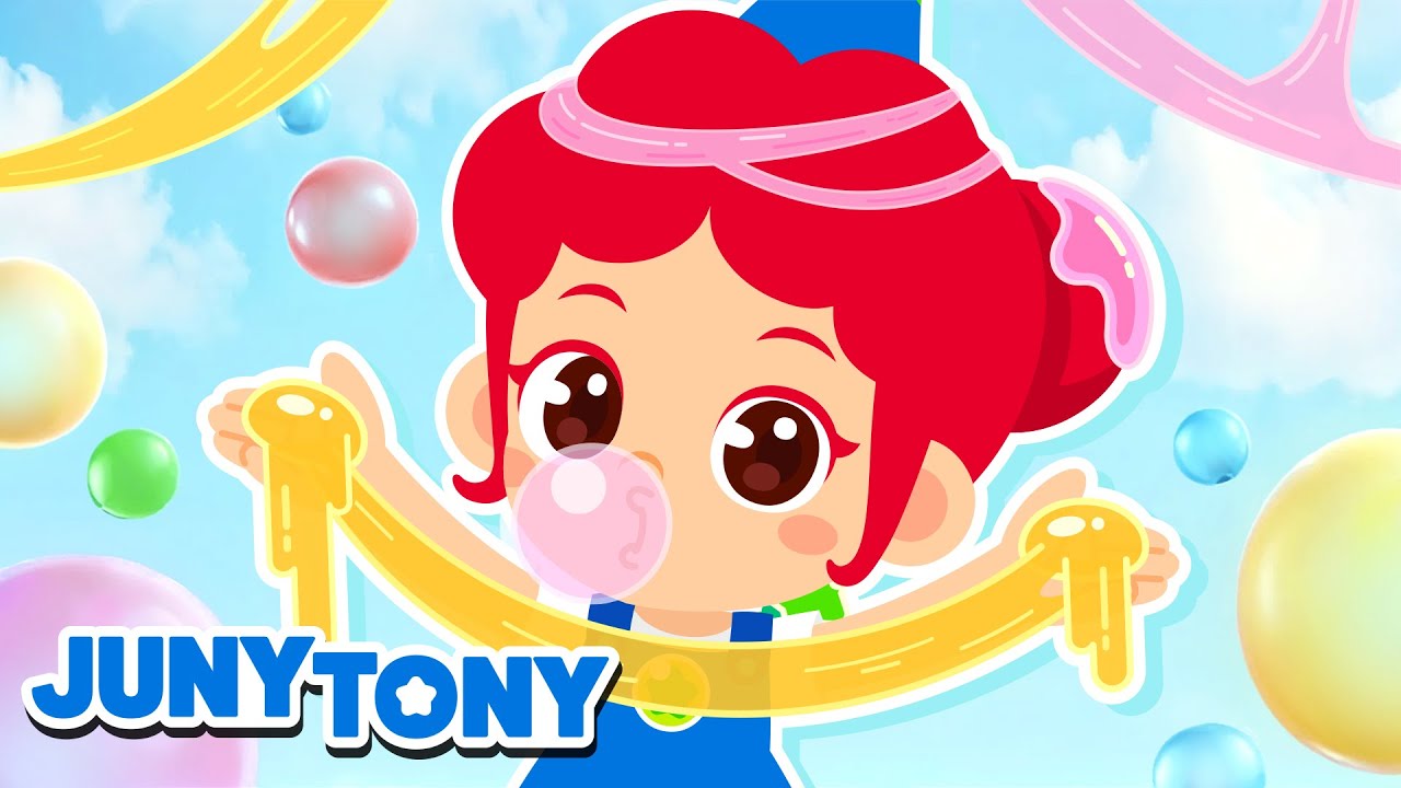 Chicle Goma de Mascar 🫧 Canci&oacute;n de Rimas 🍬 Canciones Infantiles | JunyTony en espa&ntilde;ol