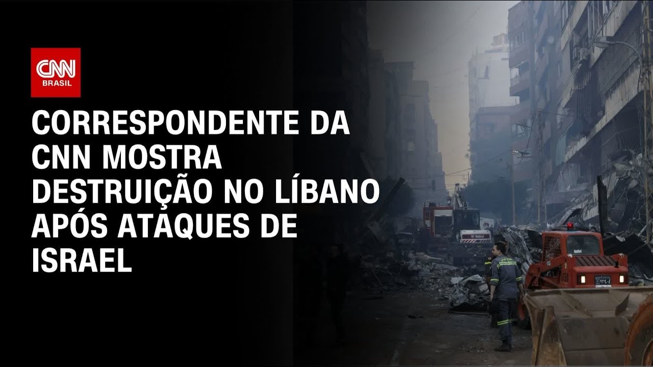 Guerra no Oriente M&eacute;dio: Correspondente da CNN mostra destrui&ccedil;&atilde;o no L&iacute;bano | LIVE CNN
