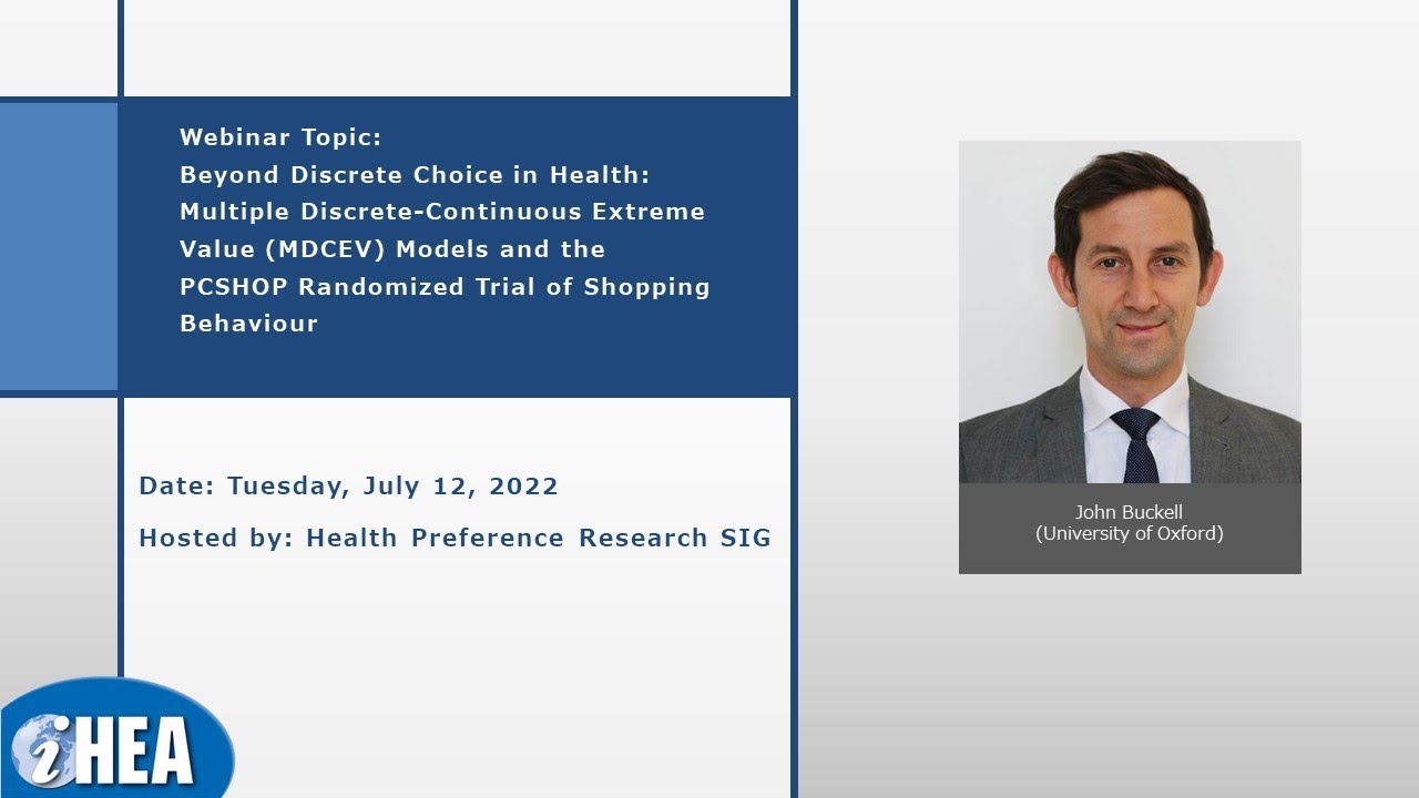 Beyond Discrete Choice in Health: Multiple Discrete-Continuous Extreme Value (MDCEV) Models