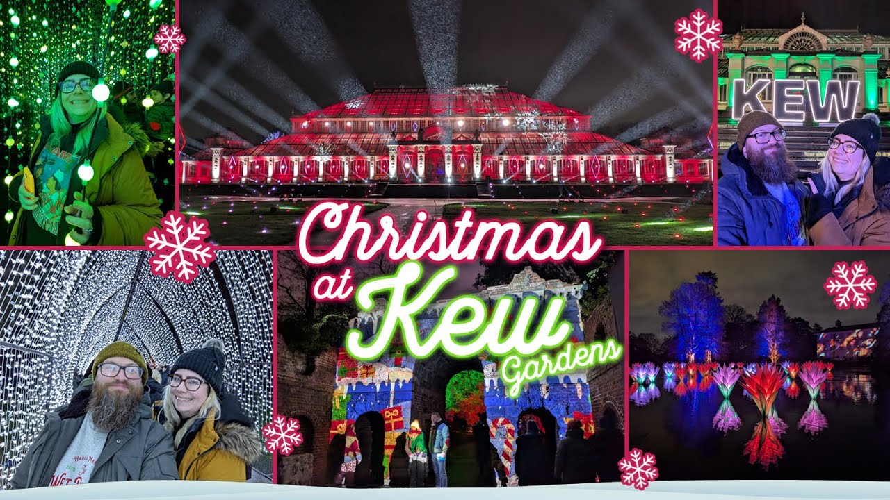 Christmas at Kew Gardens 2025! | The UK's Best Christmas Light Trail? | Festive Street Food! 🌟
