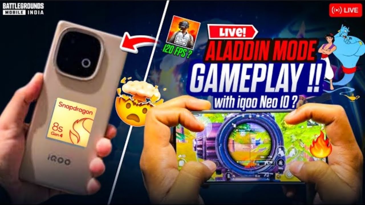 OLD SKYHIGH SPECTACLE 🤯MODE IS BACK || ¡QOO NEO 10 120 FPS PERFORMENCE🔥 | WITH YouTuberKon#bgmiliv