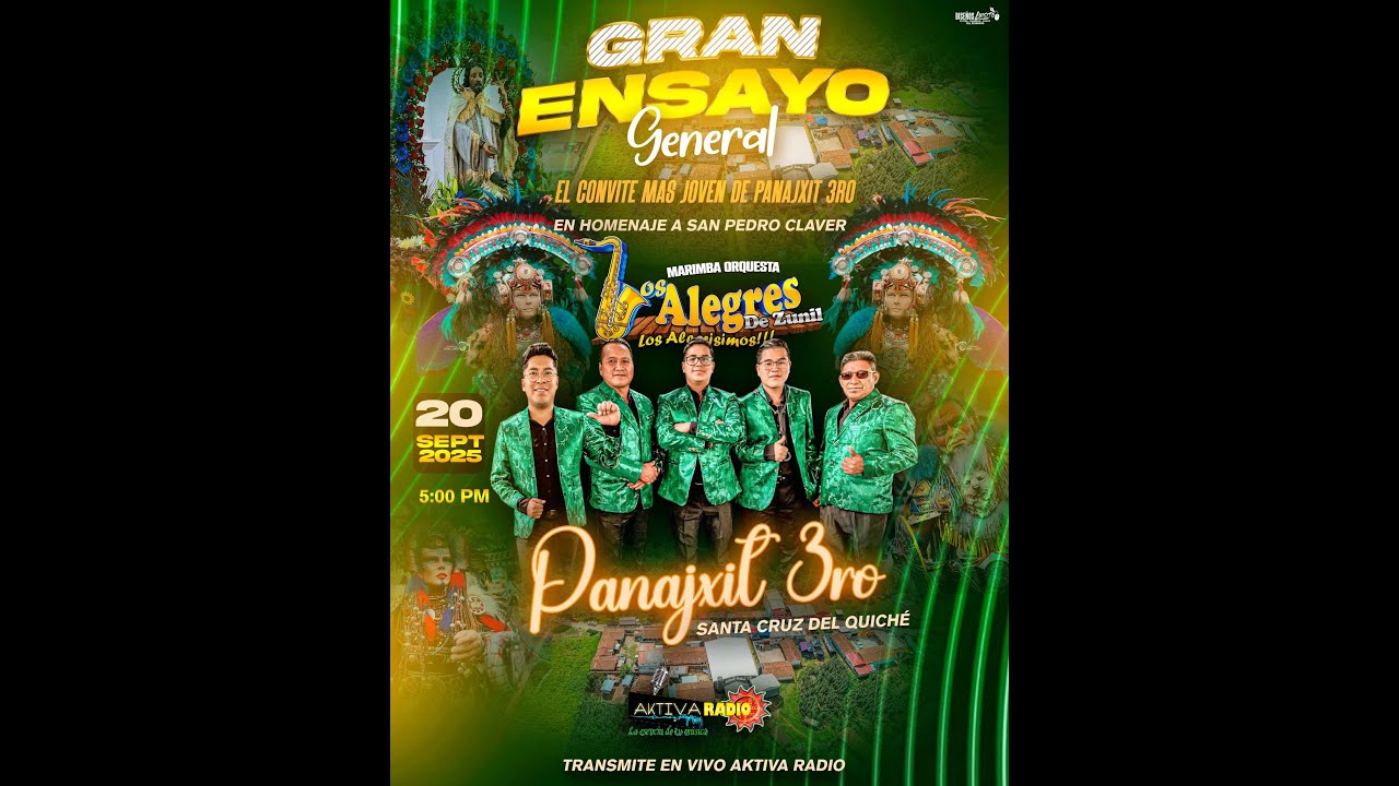EN VIVO ENSAYO GENERAL DEL CONVITE MAS JOVEN DE PANAJXIT 3RO