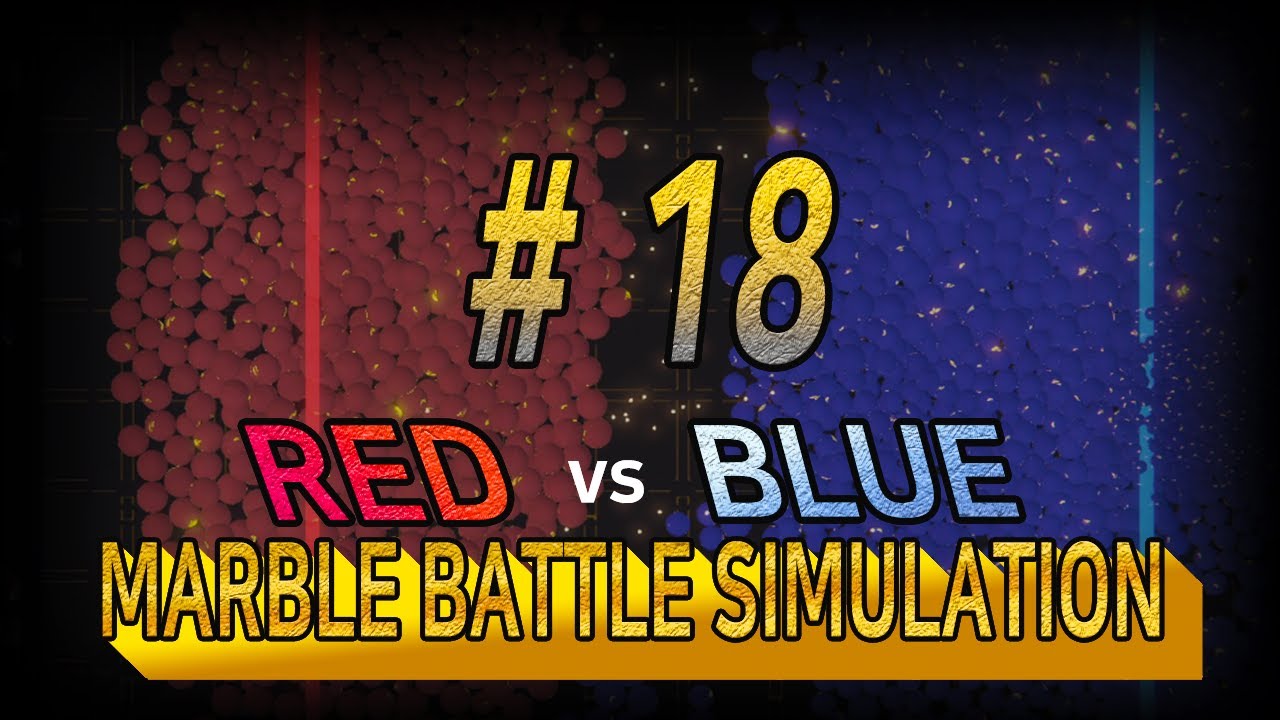 Marble Battle Simulation - War Of Line # 18