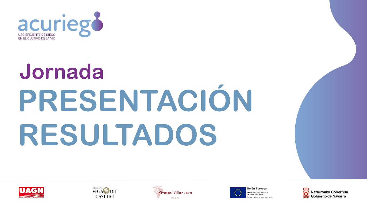 Presentación de resultados del proyecto ACURIEGO