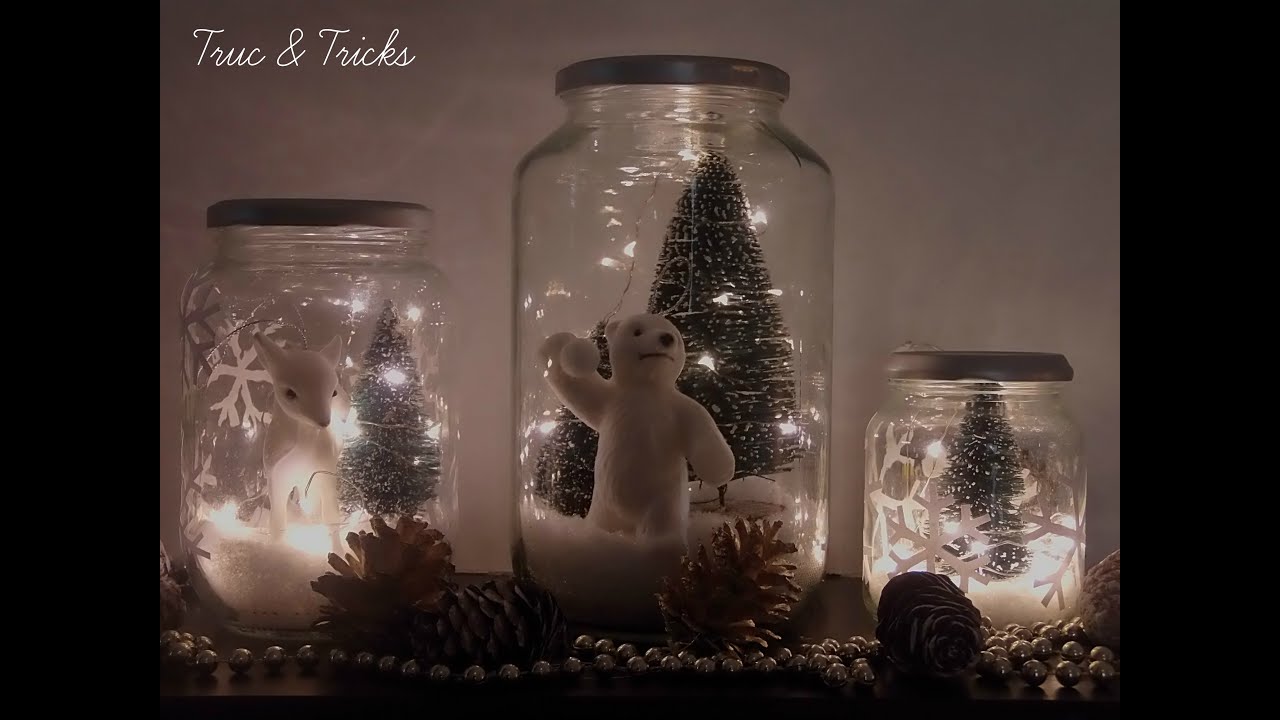 Décoration de Noël DIY : Bocaux de Noël