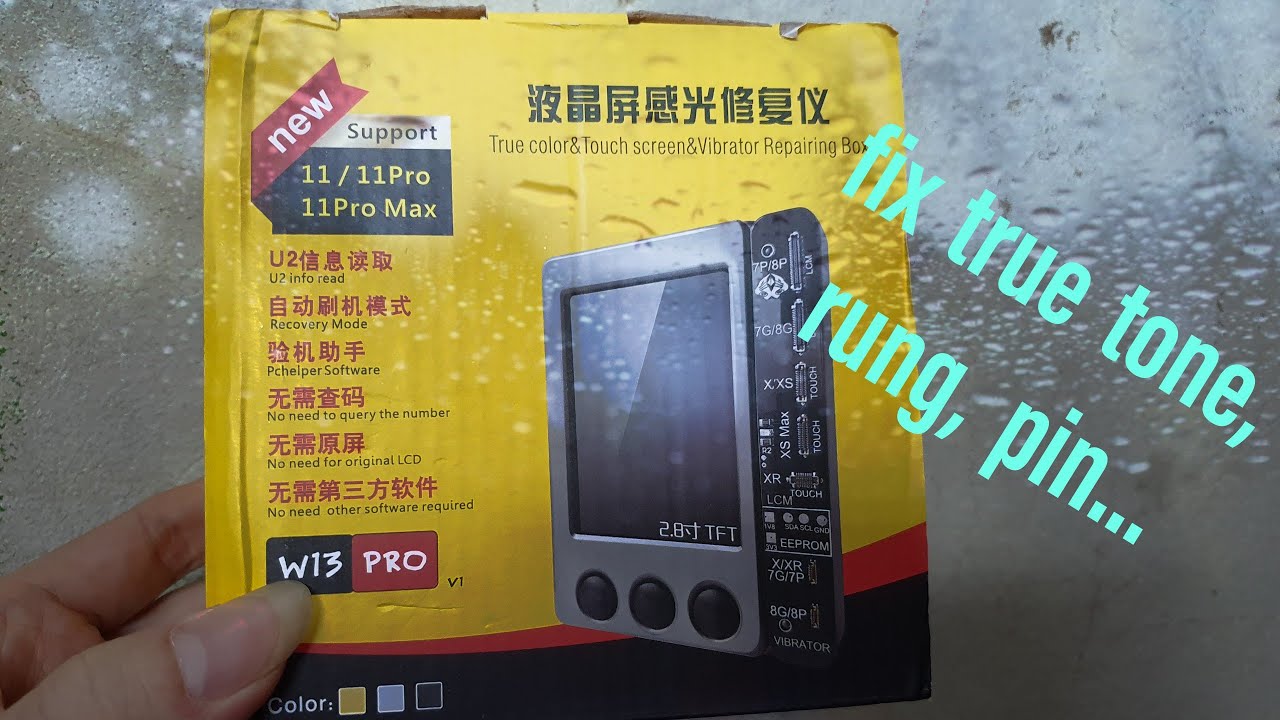 (Box W13) Fix true tone và rung iphone 8, 8p, X, Xr, XS, XSM, 11, Pro max