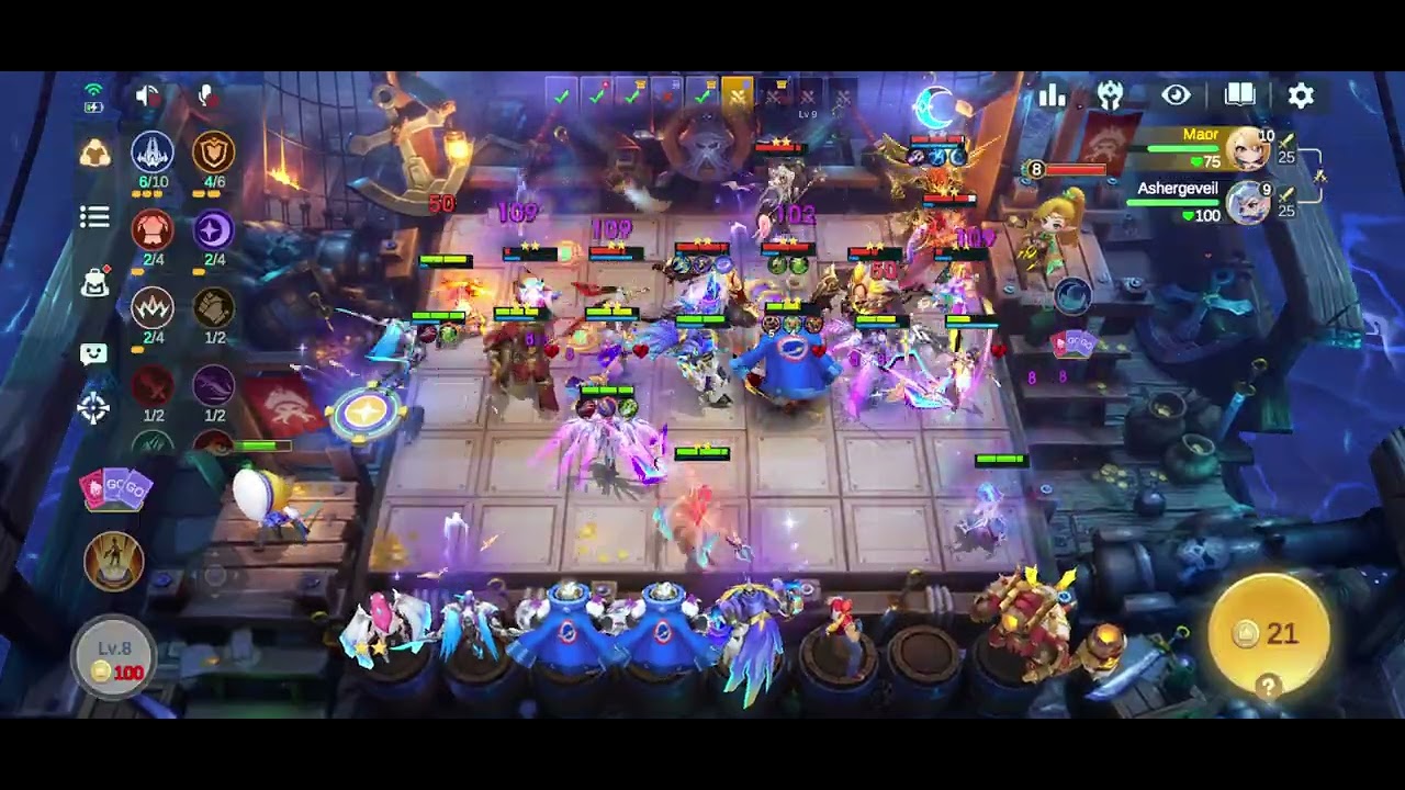 35 Minutes of Magic Chess : GO GO Arena Mode. No Commentary Gameplay