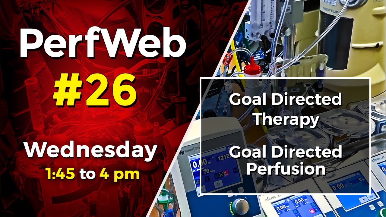 PerfWeb 26 Goal Directed Therapy, Goal Directed Perfusion.