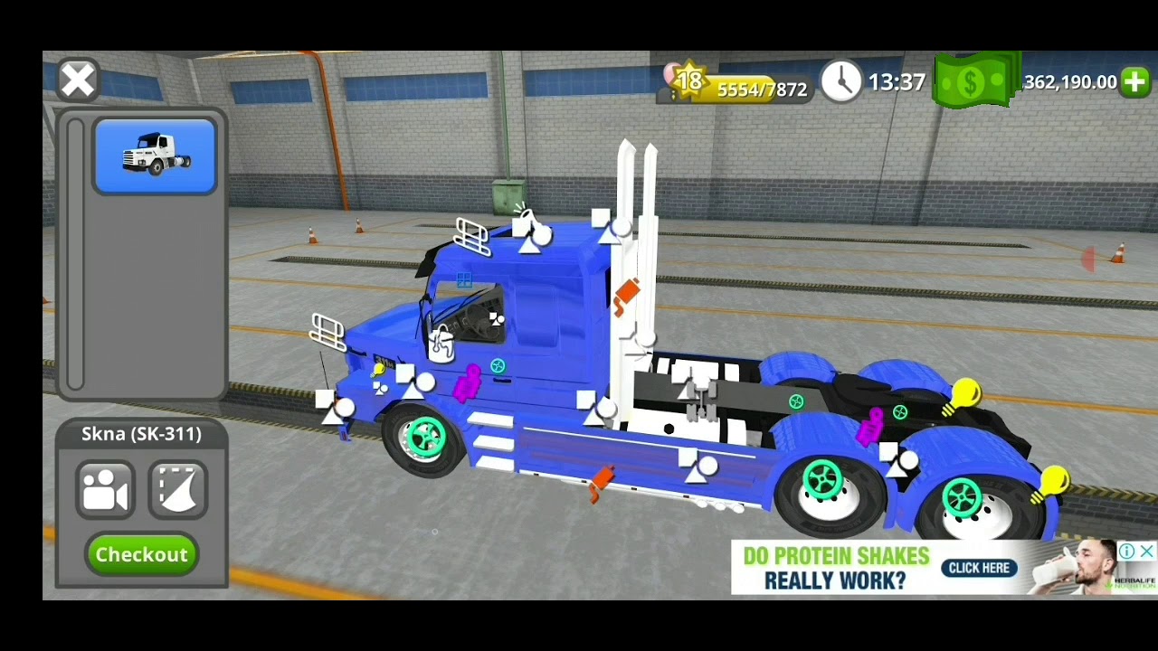 The Road Driver new update 1.4.1 surprised fans with full customization truck options. بازی