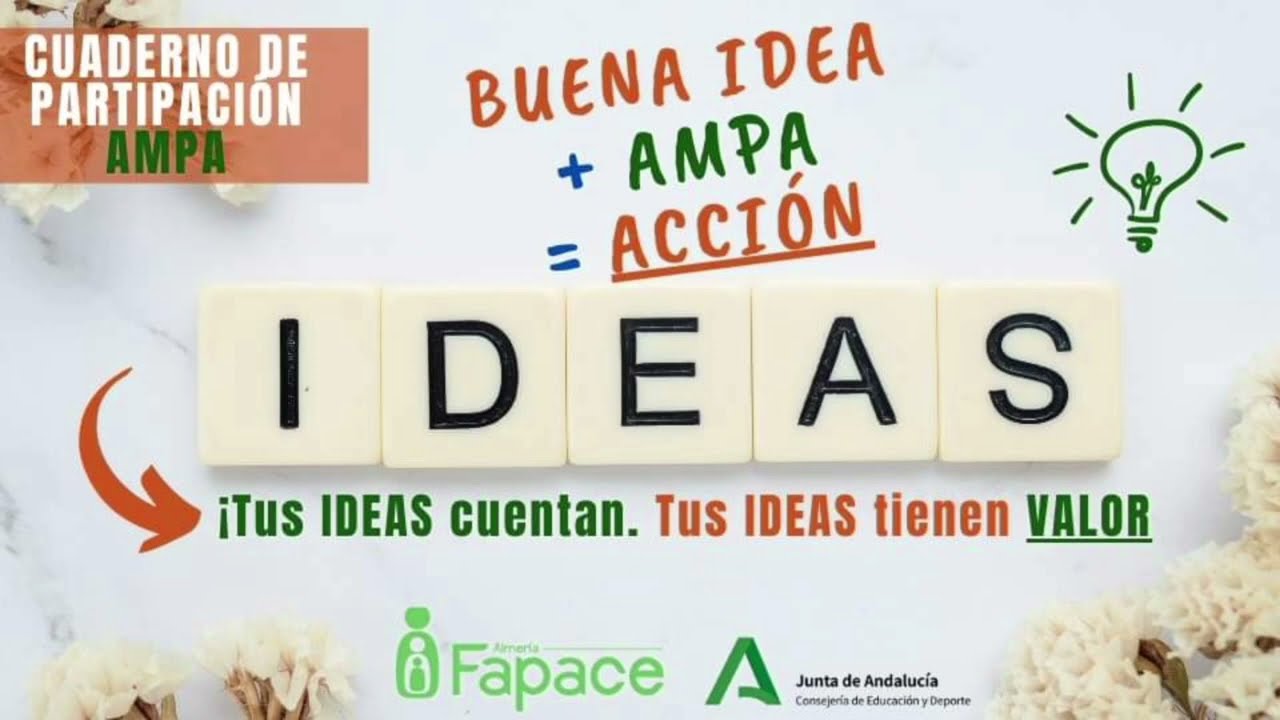 Guía rápida de 3' minutos con IDEAS para desarrollar desde tu AMPA