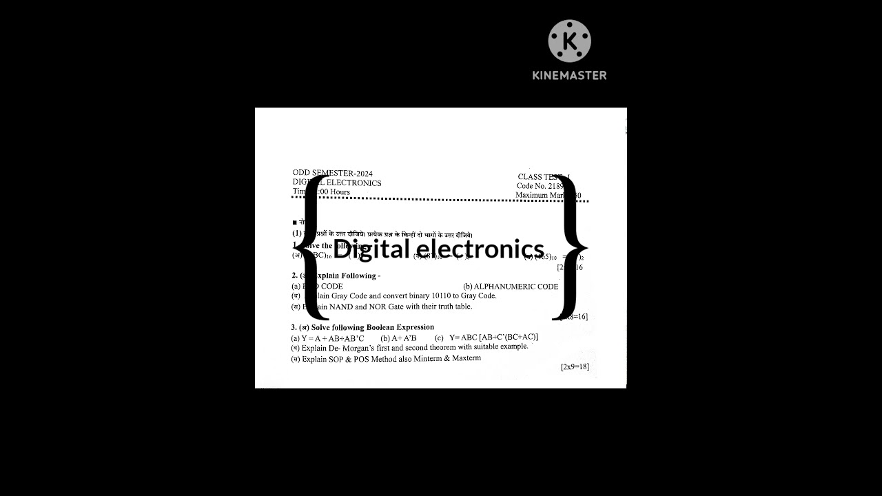 Digital electronics polytechnic 3rd semester important questions