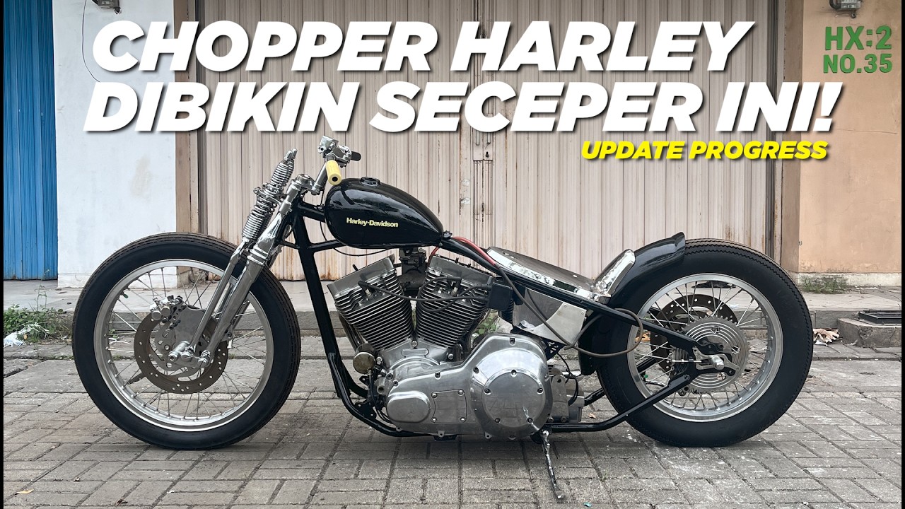 Motor Nyusahin! Harley Dibikin Ceper! | Update Progress Chopper Miyabi V-Twin