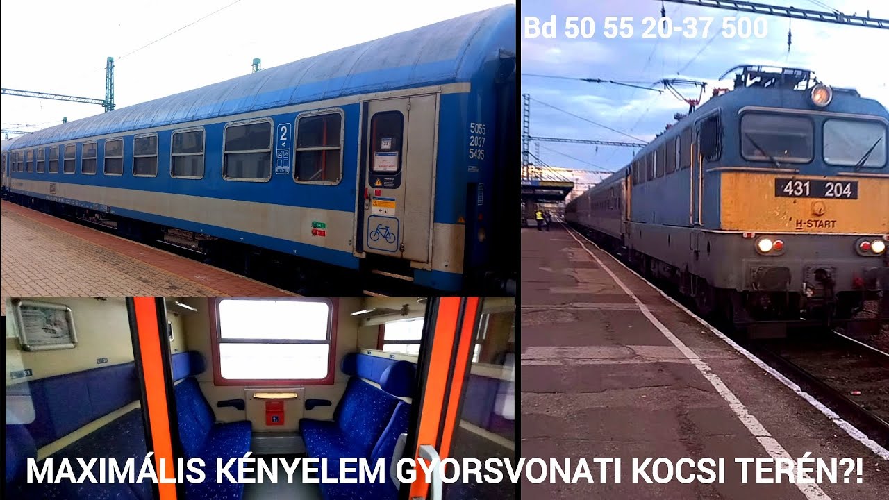 MÁV egyik LEGKÉNYELMESEBB gyorsvonati kocsi Bemutató | H-START 20-37 Bd