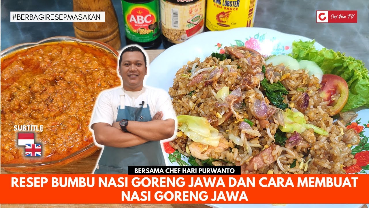 RESEP MUDAH BUMBU NASI GORENG JAWA ‼️ DAN CARA MEMBUAT NASI GORENG JAWA ‼️ CHEF HARI TV