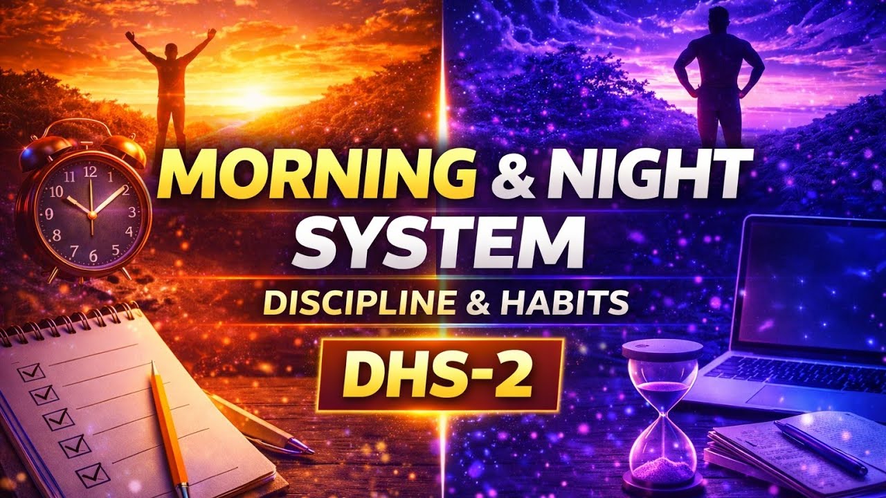 Win Your Day Before 8AM 🔥 | Morning & Night System | Discipline & Habits | Part-2