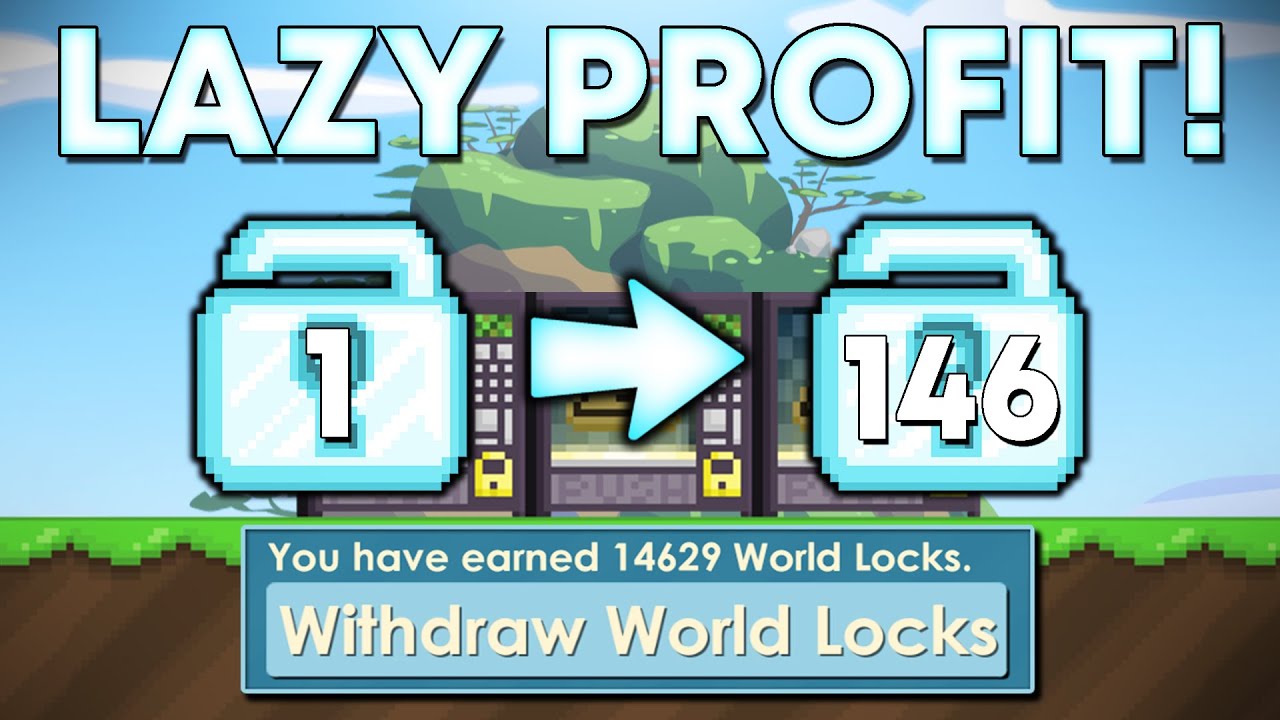 LAZY PROFIT in Growtopia! How to GET RICH FAST in 2023! (EASY DLS)