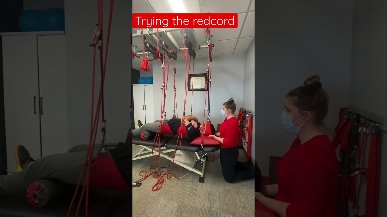 Trying out the redcord at ActivCore Colorado